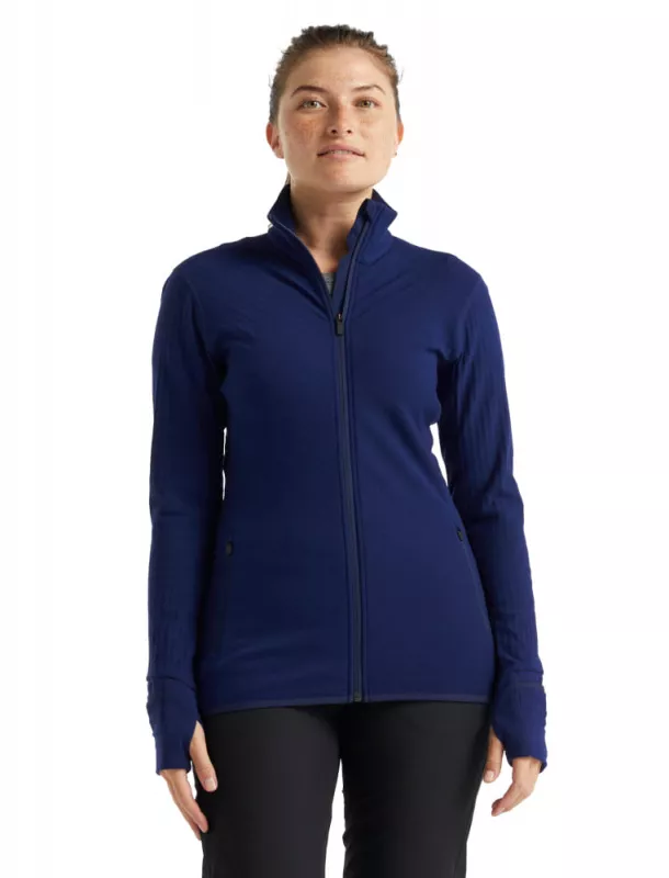 W Descender LS Zip ROYAL NAVY